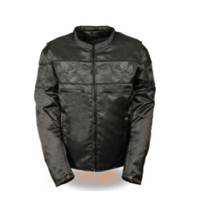 Milwaukee Leather Black Men's Motorcycle Jacket MPM1730 Size XL